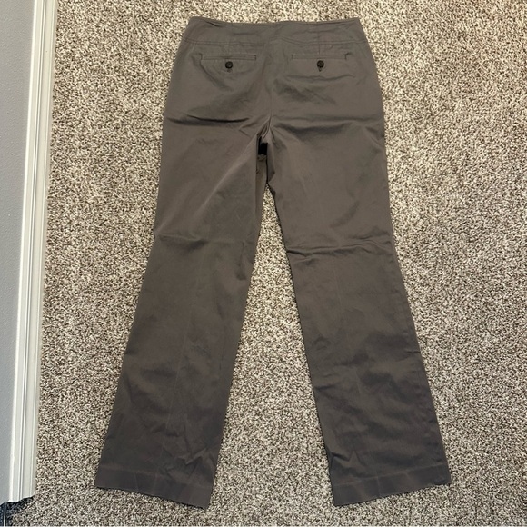 LOFT Mid-Waist Academia Bootcut Sailor Style Trousers in Gray Brown, Size 6 - Picture 11 of 11